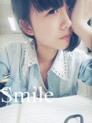 清新可爱的短发女生带字皮肤