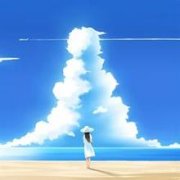 唯美女生头像背影侧面