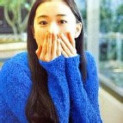 清纯女生头像蓝色系