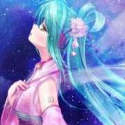 动漫女生头像蓝色头发