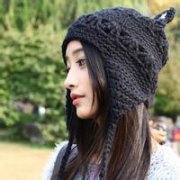 qq头像女生戴帽子冬天