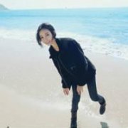 女生qq头像背影宝石蓝