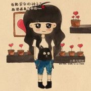 qq卡通头像女生带字
