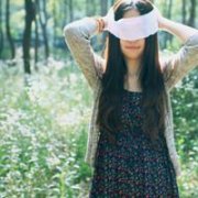若说再见不如不见 女生头像清新唯美绿色