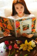 文艺气质长发女生皮肤