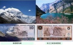 现实中人民币的景点对照