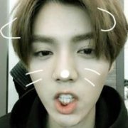 可爱搞怪鹿晗头像