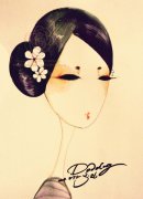 手绘性感妖娆女生图片
