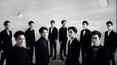 黑白帅气的exo图片