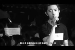 exo演唱会黑白图片