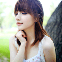唯美意境女生/美女QQ头像-闻花香 听鸟儿唱