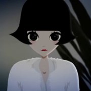 齐刘海卡通短发女生QQ头像-将爱深深的埋在心里