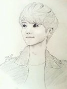 永远的EXO素描图片
