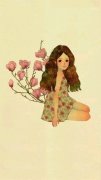 伤感唯美的动漫女生图片