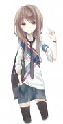 萌萌的卡通校服女郎图片