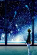 唯美的动漫星空图片