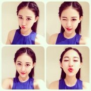 可爱女生四宫格皮肤
