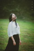 森系清新的女生皮肤