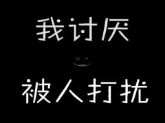 简单的我讨厌文字图片