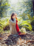 漂亮森系的女生皮肤