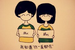手绘幸福情侣qq图片