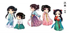 中华风卡通汉服图片