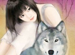 美少女手绘插画图片