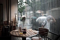 我在雨中看世界清新图片