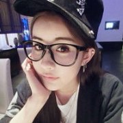 戴眼镜的可爱男女头像