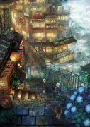 手绘的唯美插画图片