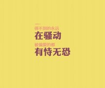 青春简约的文字皮肤