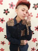 个性的帅气的男生皮肤
