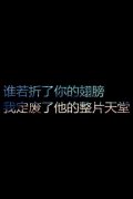 黑底带字的个性图片 谁折断了你的翅膀