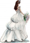 动漫唯美的婚纱皮肤