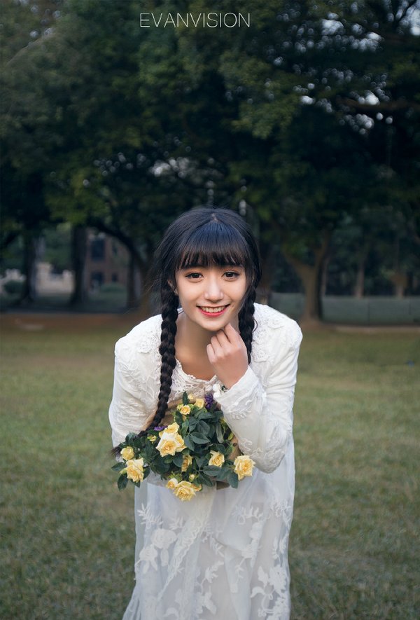 清新的女生漂亮皮肤