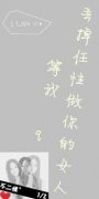 可爱动漫简约带字qq皮肤