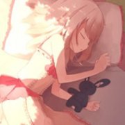 卡通水彩画女生qq头像 童话里情歌