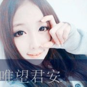 带文字的流行女生头像-对你用情太深