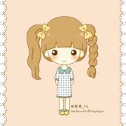 小可爱的动漫女生qq皮肤