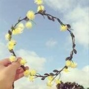 清新可爱的花环头像