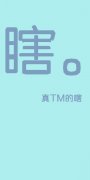 可爱的简单个性文字皮肤