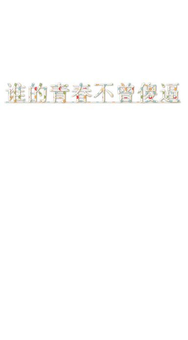 超好看的简约文字皮肤