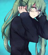 动漫帅气个性的蓝底图片