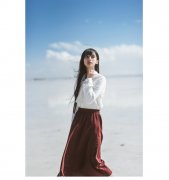 清纯的唯美女生qq皮肤