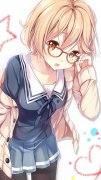 动漫可爱的女生简单图片