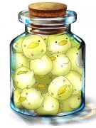 瓶子里的可爱动漫皮肤
