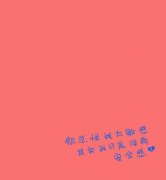 粉色的简约个性文字皮肤