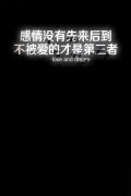 伤感的简约文字qq皮肤