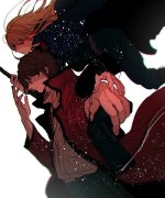 动漫甜蜜的情侣唯美图片