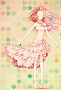 铅笔勾勒的素描小美女图片